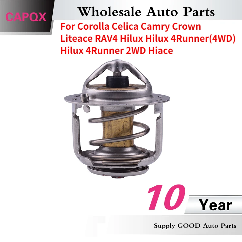 CAPQX Thermostat 90916-03046 For Corolla Celica Camry Crown Liteace RAV4 Hilux Hilux 4Runner(4WD) 4Runner 2WD Hiace