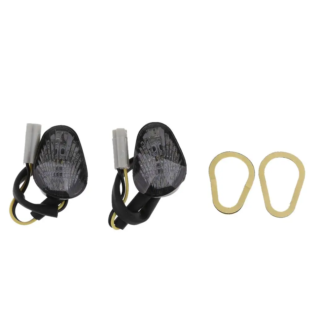 Akozon Paio Freccia Moto LED Giallo – 14 LED, Montaggio A Filo Per YZF R1 (2002-08) E R6 (2003-14)