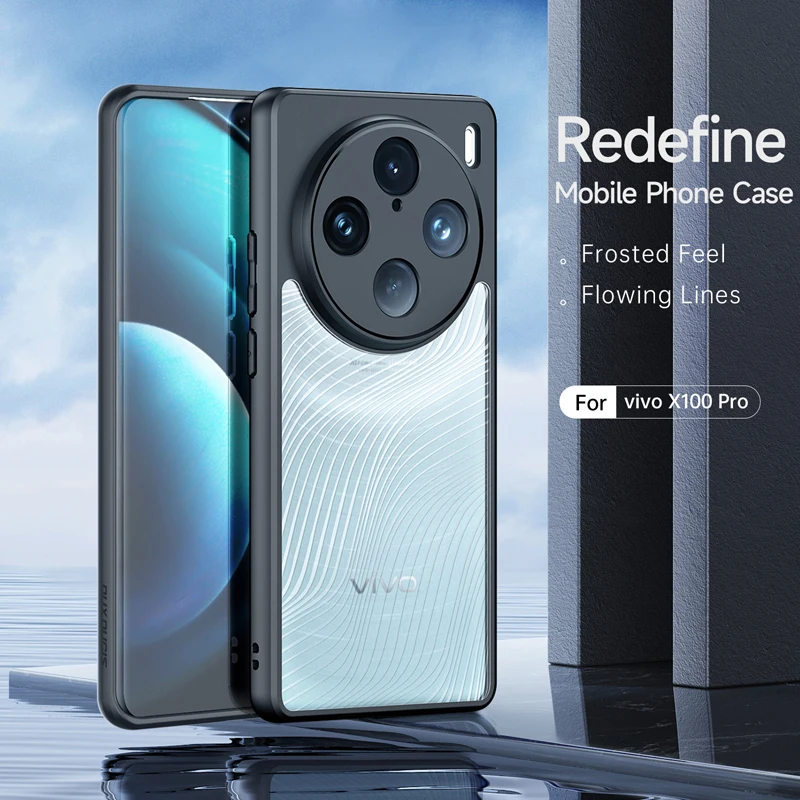 Per Vivo X100 Pro Dux Ducis Cover Posteriore Ultra Sottile Smerigliata Per Guscio Posteriore Leggero Anti-Impronta Vivo X100