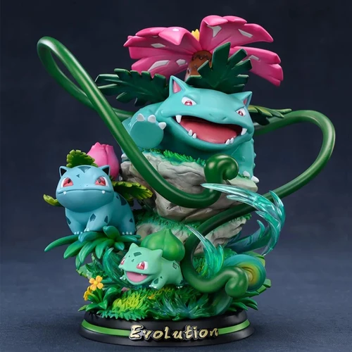 Pokemon MFC Evolution Group Mewtwo Charizard Gengar Eevee Blastoise Venusaur Luminous Figures Glowing Model Decoration Gift wwe toys Action & Toy Figures