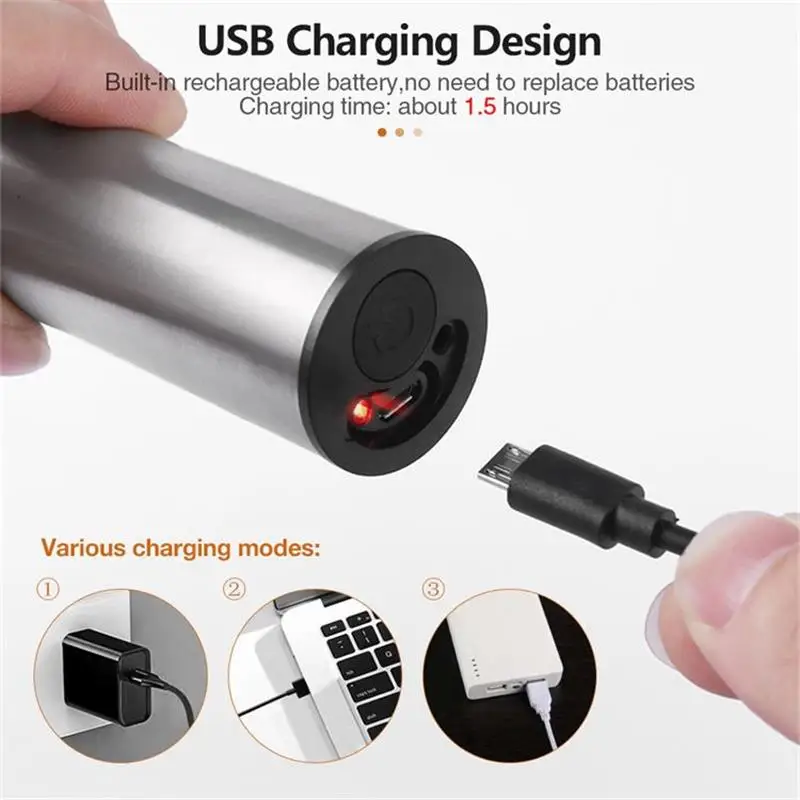 Rechargeable USB Electric Milk Frother Foamer Matcha Whisk Handheld Stainless Steel Foam Maker Egg Beater Coffee Blender Mixer 2