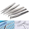 1pcs Professional Stainless Eyebrow Tweezer Forcep Eyelash Extension Clip Trimmer High Presicion Tweezers Makeup Tool LYU01-05-1 1