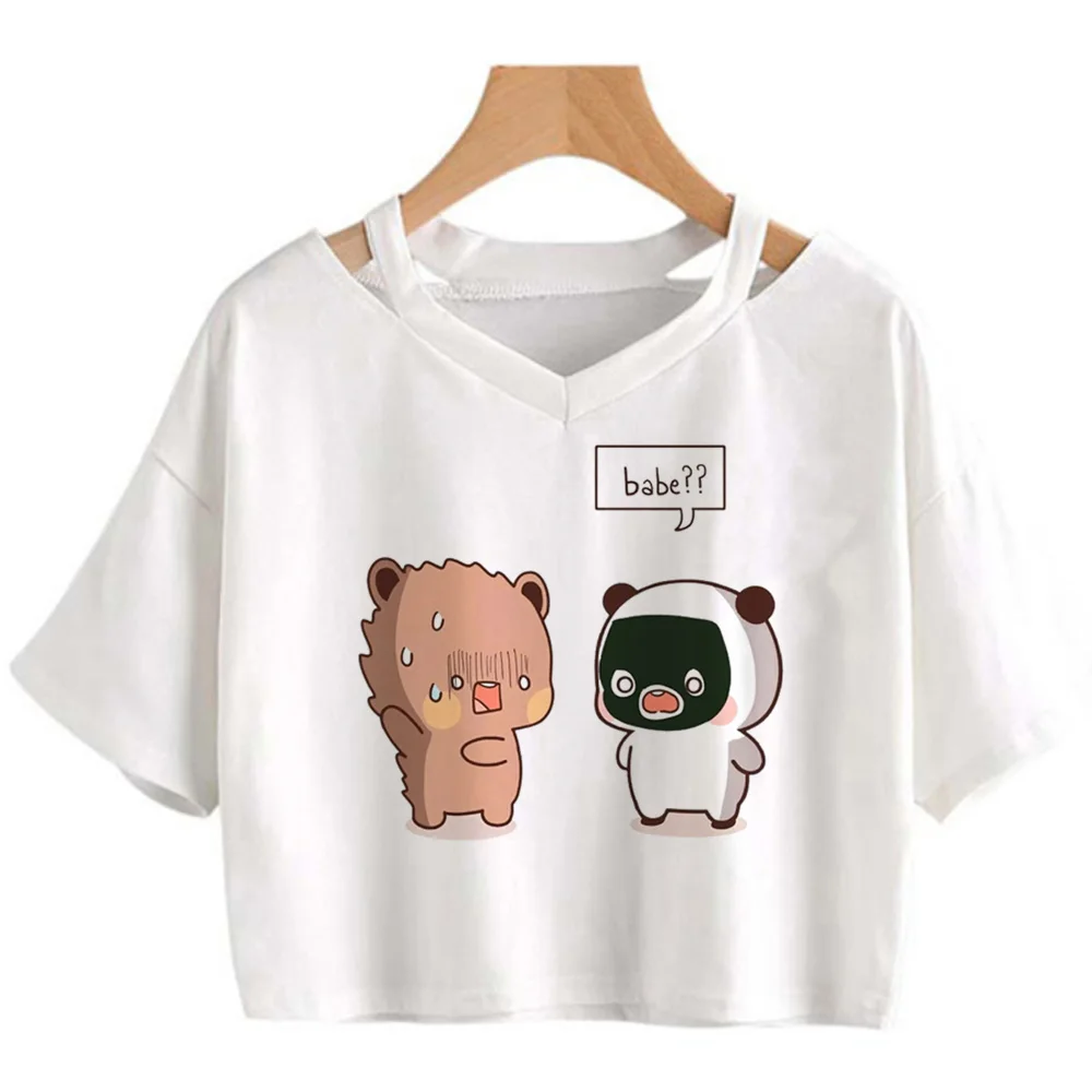 

Укороченный топ с графическим принтом Bubu Dudu 2000s, женская уличная одежда 90-х, эстетическая одежда