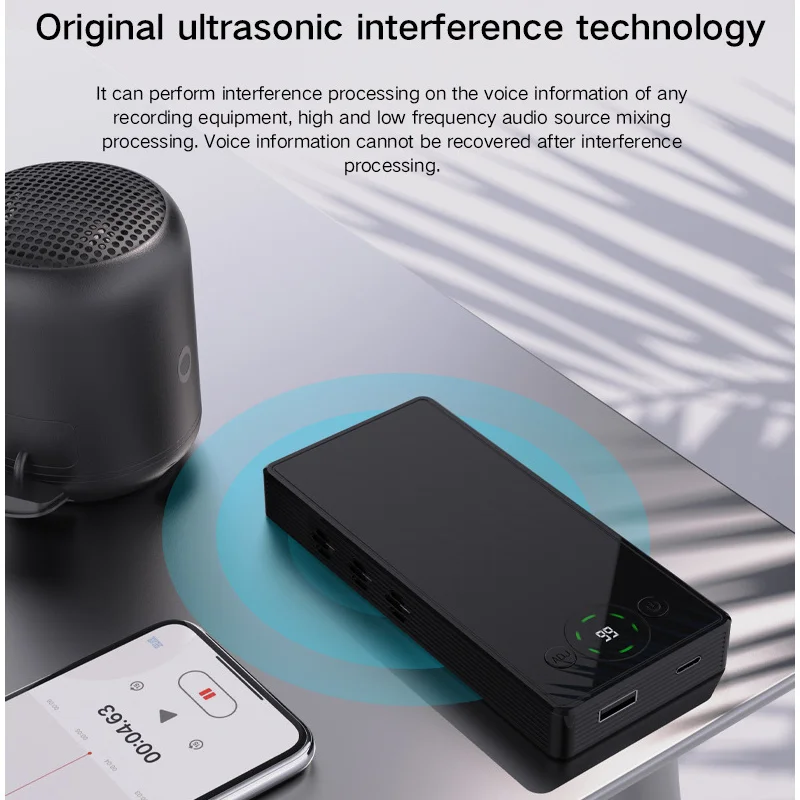 F10 Anti-leakage Anti-eavesdropping Conference Room Detector Anti Recording Blocker Portable Mobile Phone Conversation Jammer