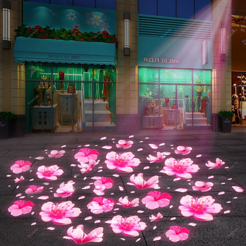 Waterproof outdoor goldfish cloud pattern dynamic fish light dynamic creative projection light outdoor water light projector