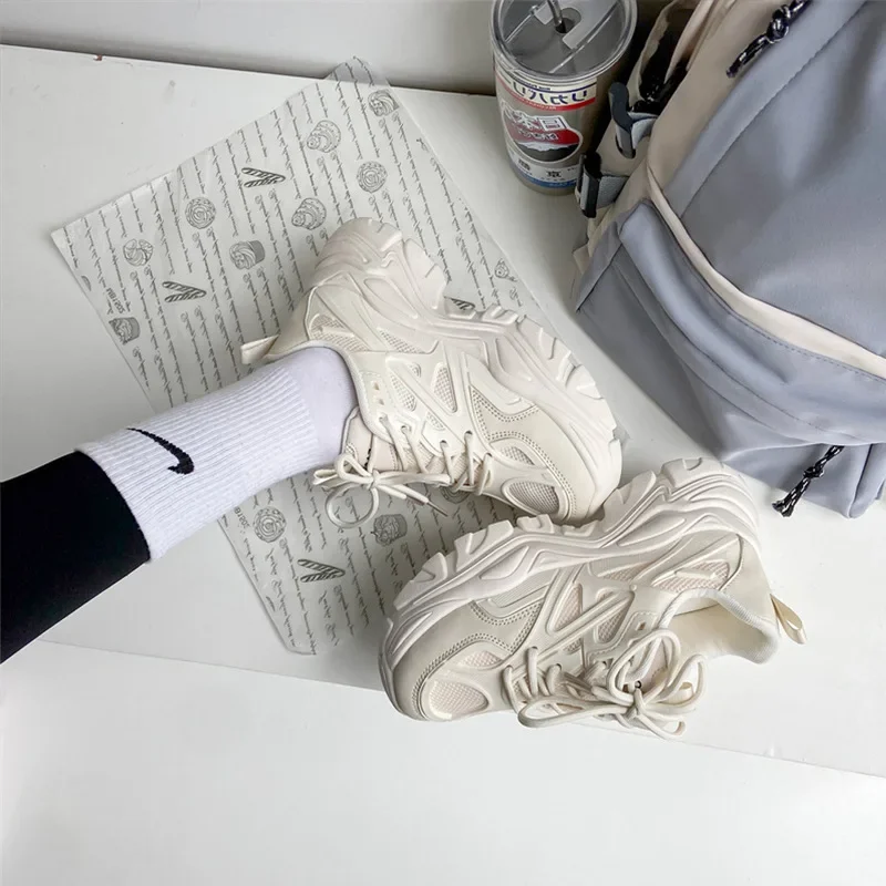 أحذية رياضية غير رسمية مكتنزة للنساء ، أحذية رياضي...