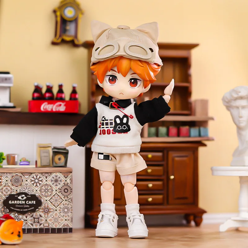 Ob11 Doll Clothing Cool Cat Rabbit Sweater Coat Doll Shorts Hat For Nendoroids, Molly, Ufdoll, Gsc Body, Ymy, 1/12bjd Doll 3