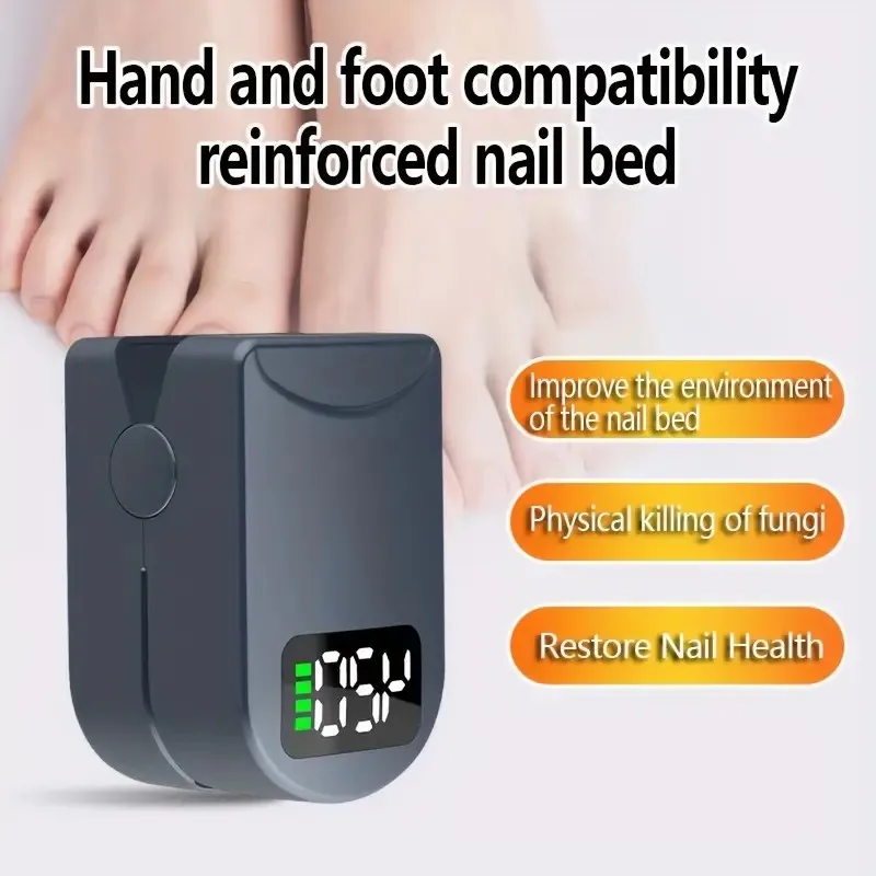 Nail Fungus Treatment Device with Time Display 470nm950nm wavelength Fast-acting Anti Fungal Laser Device for Finger/Toenails