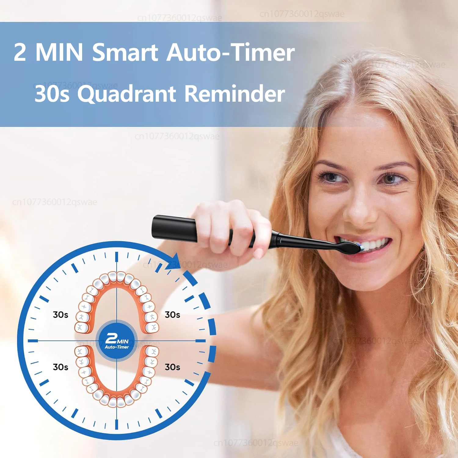 Sonic Electric Toothbrush for Adults Rechargeable Electric Toothbrush with 8 Brush Heads Couple Tooth Brush