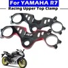 Motorcycle CNC Racing Refit Clip On Handle Bars Front End Upper Top Clamp For YAMAHA R7 2021-2023 1