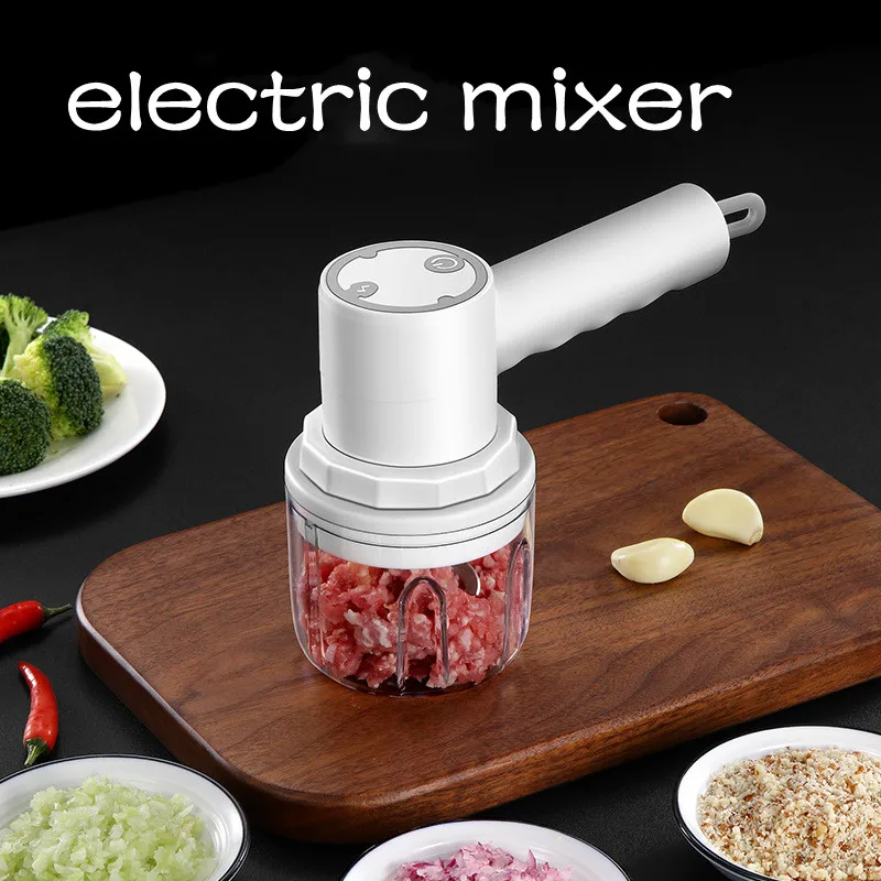 Trixy®️ 4 in 1 Electric Vegetable Chopper - Grey Technologies