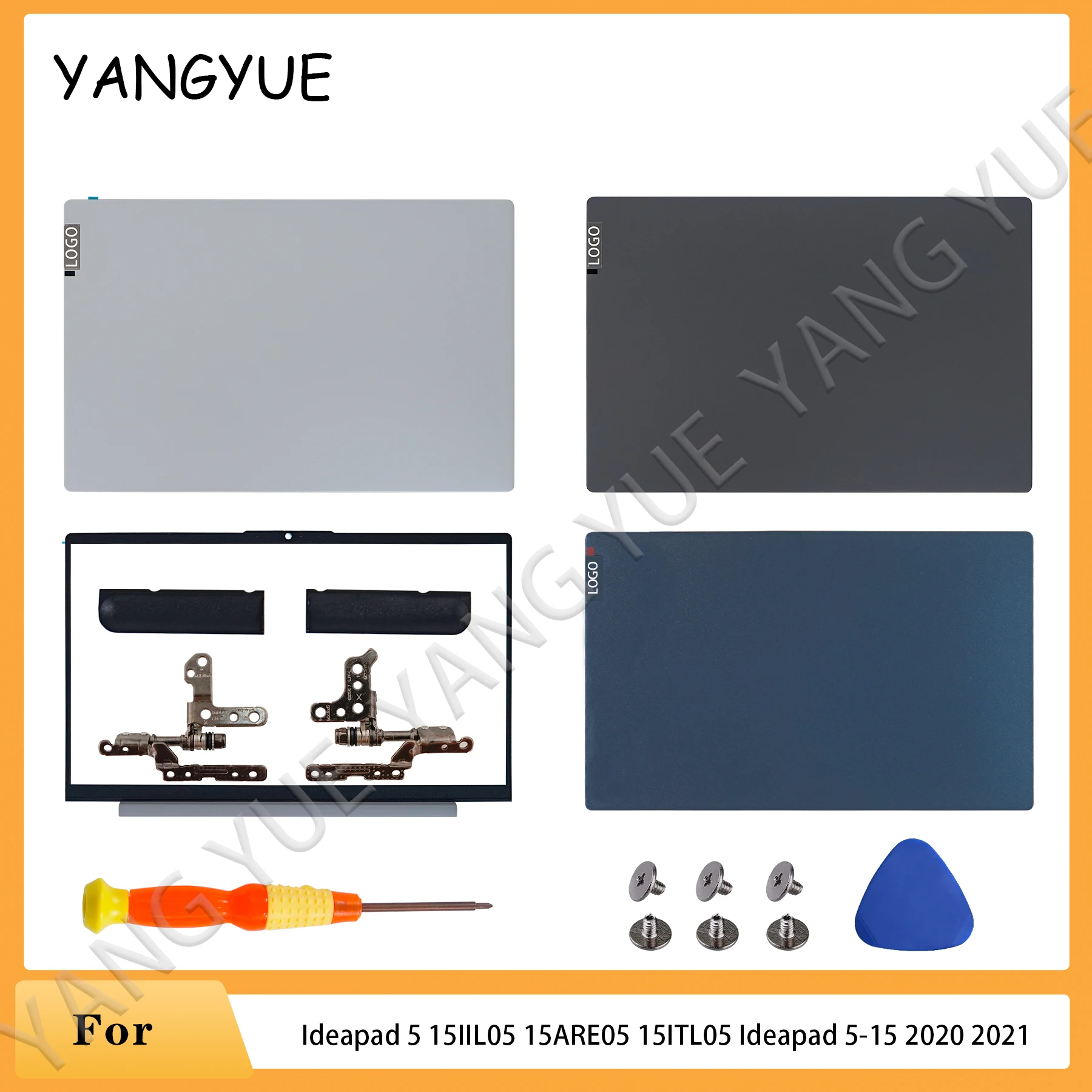 Ideapad 5 15IIL05 15ARE05 15ITL05 Ideapad 5-15 2020 2021 노트북 스탠드 커버 경첩 후면 뚜껑 상단..