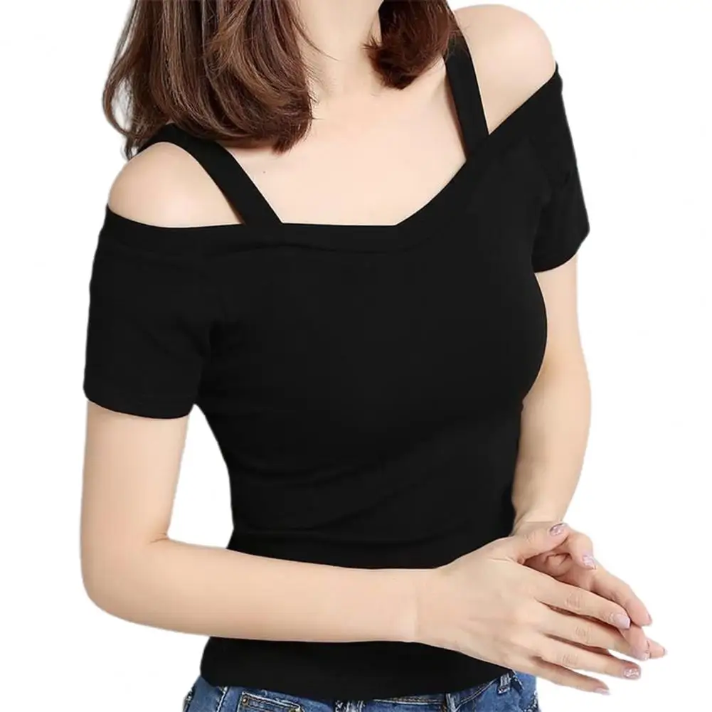 

Tee Top Backless Casual Top Casual Simple Women Pullover T-shirt