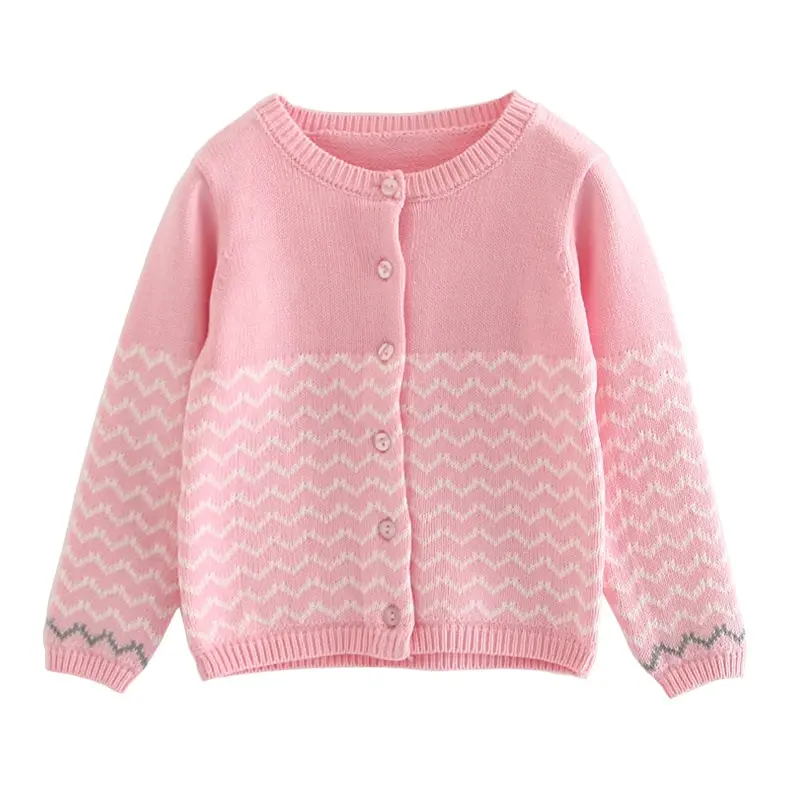 0-4yrs Striped Grey Cotton Girl Cardigan Navy Blue Boys Jacket Children Coat 1 2 3 4 Years Old Kids Clothes OGC215426