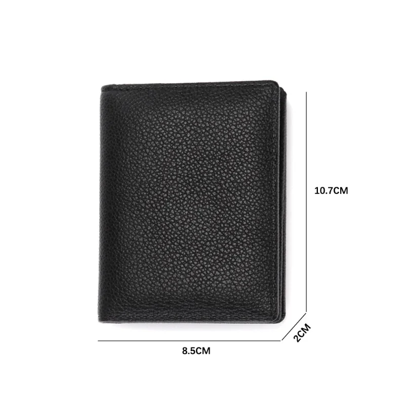 Men's Wallet Brown Black Fashion Credit Card Holder Wallet Zipper Pocket Men Bag Multi-card Hasp Id Business Card Purse Bags