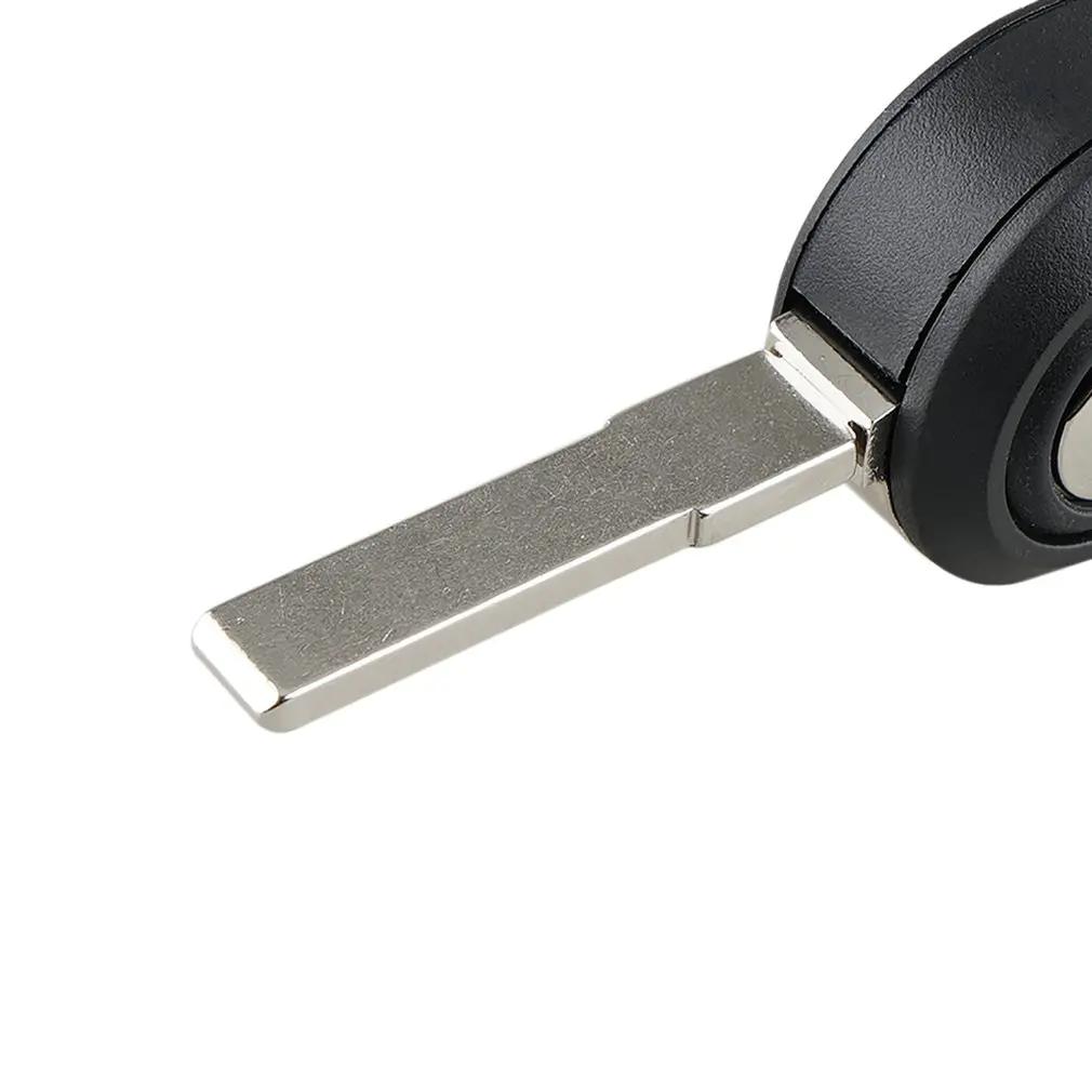 Black ABS Metal 3 Button Key Fob Remote Case for Car Lock System
