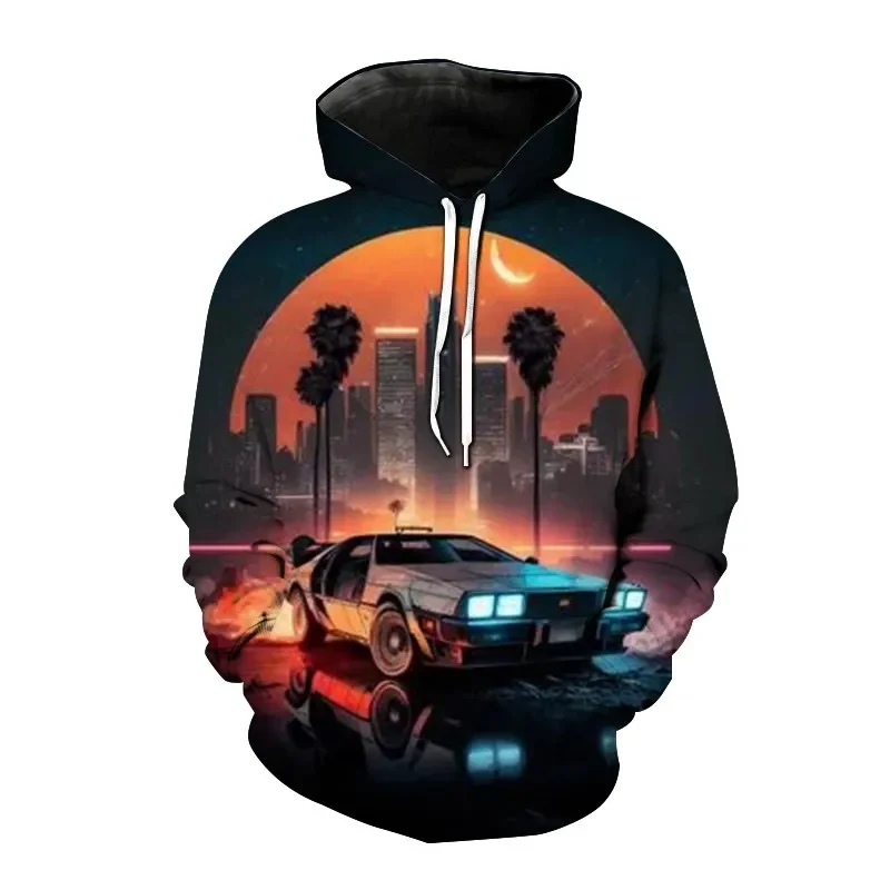 thumbnail image 1 of Sudadera con capucha de coche deportivo con estampado 3D para hombre, sudadera informal de manga larga con patrón de moda, sudadera holgada estilo Harajuku, ropa de calle, 1 of 5
