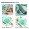 2024 New Mambobaby Animals Float Non-Inflatable Solid Baby Swimming buoy Water Trainer Infant Pool Floator Swim Ring with Canopy 6