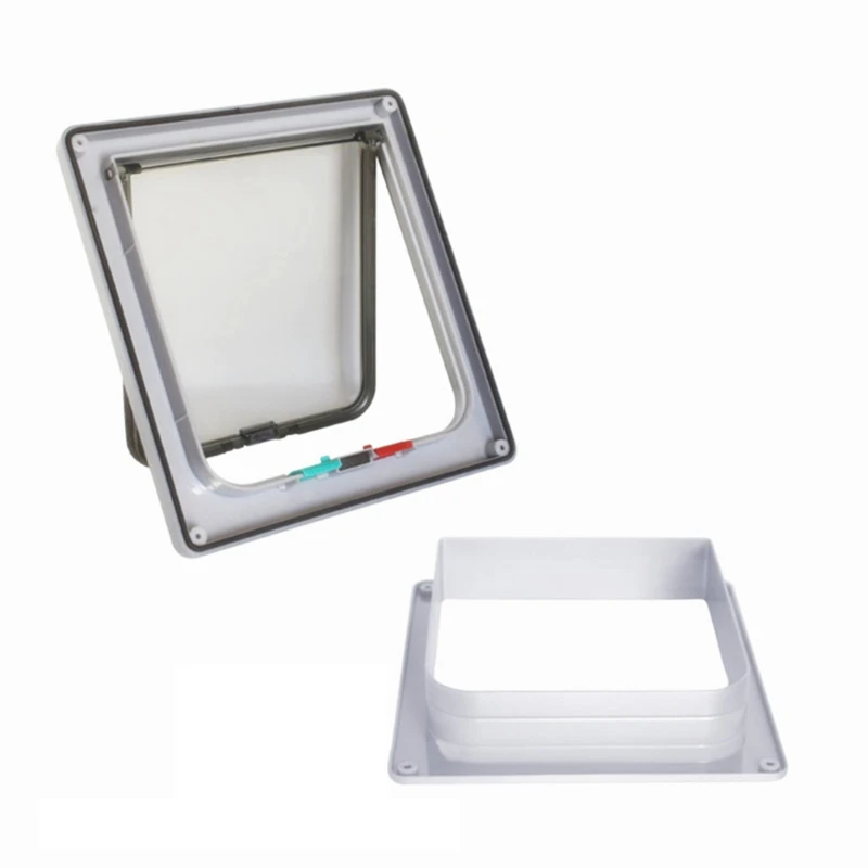 Pet Dog Cat Flap Door with Security Lock Pet Door for Dogs Cats Kitten Puppy Small Gate Pets Safety Doors Supplies