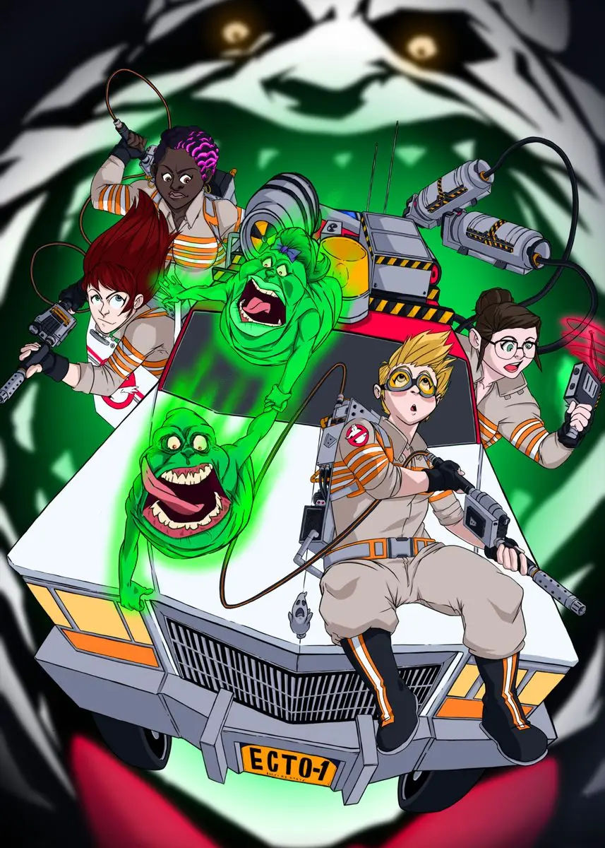 thumbnail image 1 of Classic Ghostbusters Movie Poster Canvas Painting Print Ghostbusters Game Artwork Wall Art Picture for Room Home Bar Decoration, 1 of 5