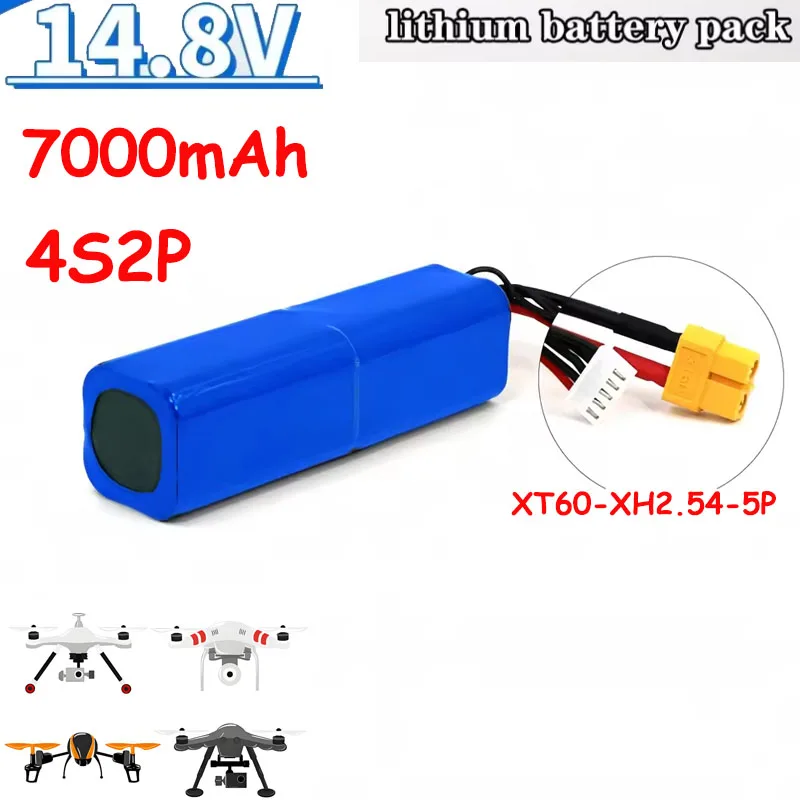 Batterie Drone 14.8V 7Ah LiPo XT60 XH2.54-5P KLS16870AFC
