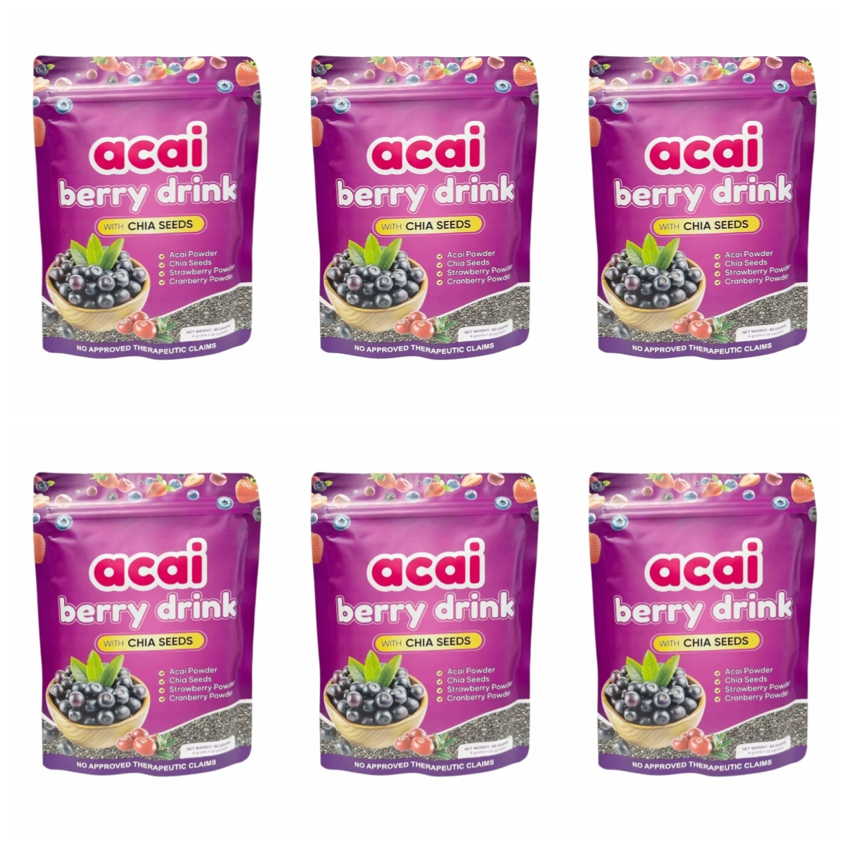 6 bags 60pc