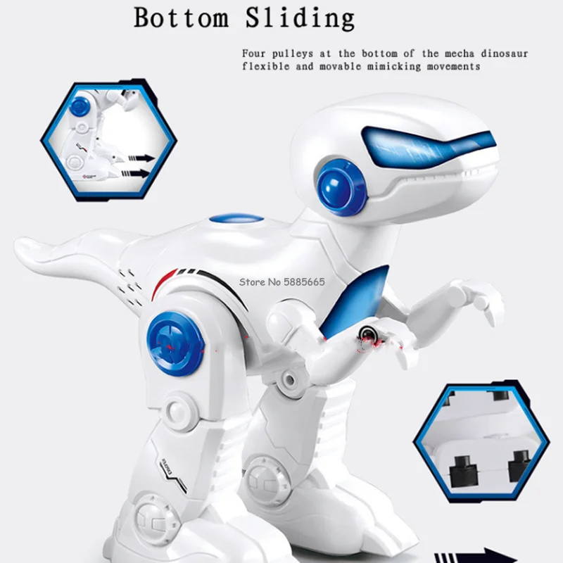 Parent-Child Interaction Smart Program RC Dinosaur Robot Auto Demo Kids Multi-Function Early Education Remote Control Dinosaur 4