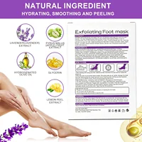 Chaussettes exfoliantes pour les pieds, masque pour éliminer les callosités et peaux mortes, soin des pieds, chaussettes exfoliantes pour bain de pieds, outils professionnels de pédicure 5