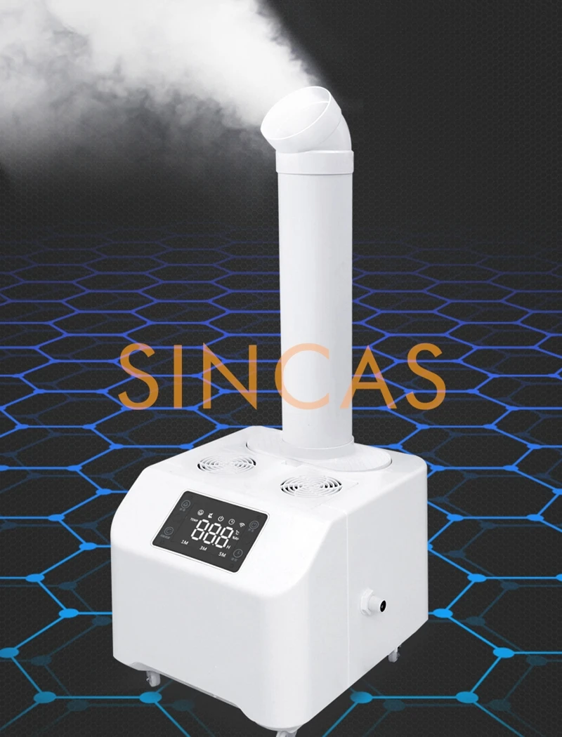 Description Picture 3 of item10KG-12KG/H Ultrasonic Atomizer Industrial Humidifier Fog Machine Ultrasonic Mist Maker Fogger For Vegetables Keep Fresh110-220V