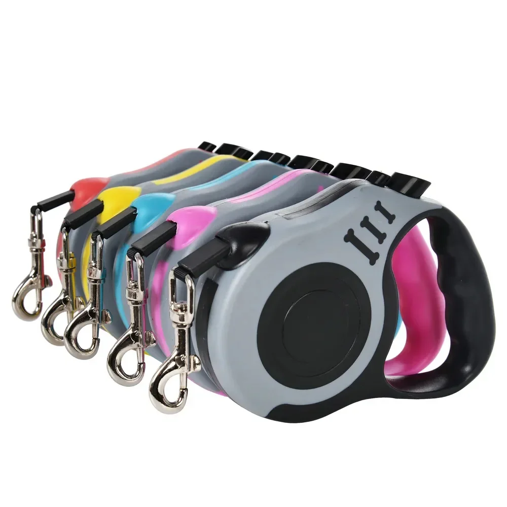 

3m 5m Dog Leash for Small Dogs Cat Automatic Retractable Durable Nylon Lead Puppy Outdoor Travel Walking Hiking Traction Rope