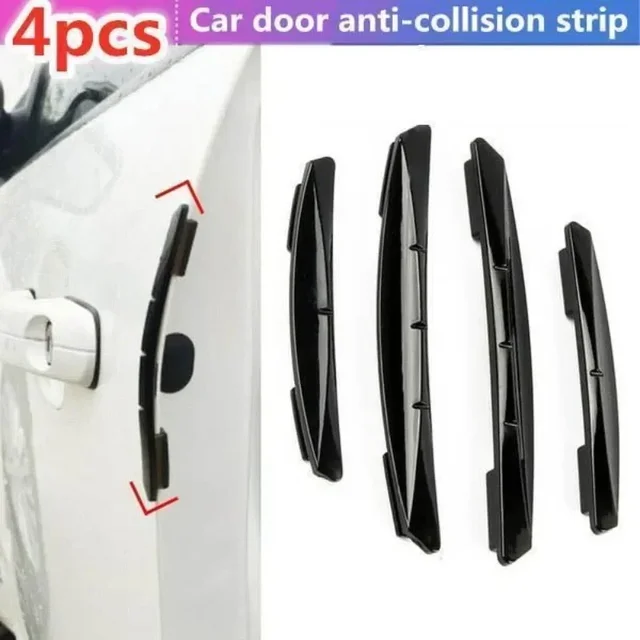 4Pcs/Set Car Door Side Anti-collision Decorative Guard Plate Anti-scratch, Car Anti-collision Strip 1