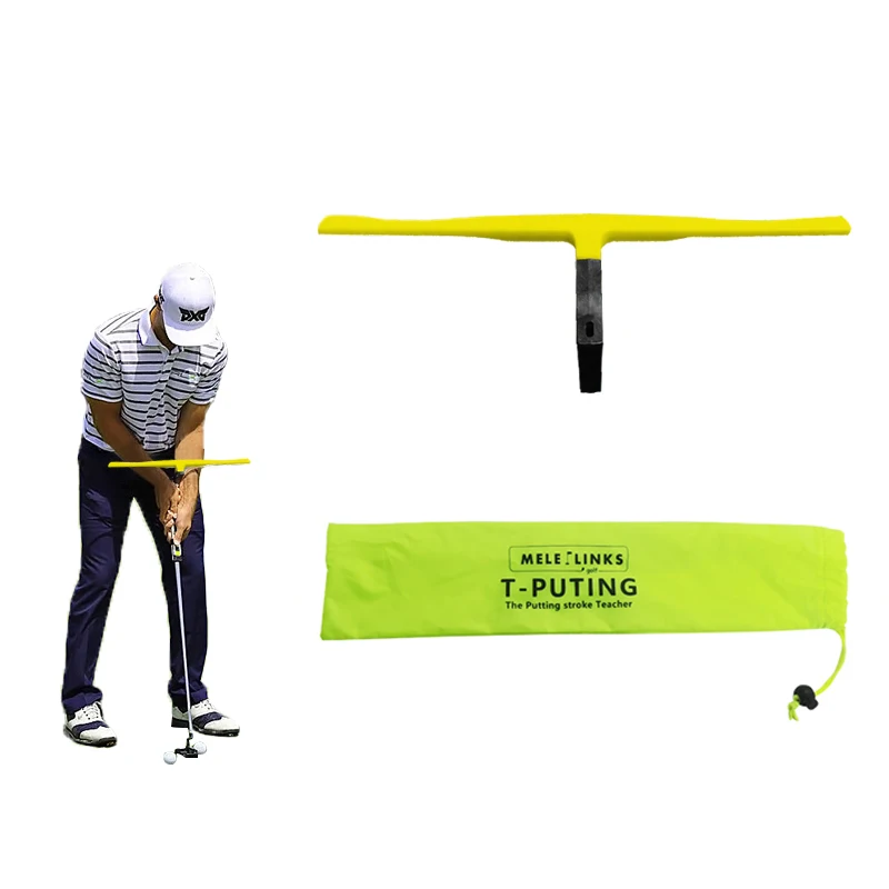 Entrenador de Putting de Golf portátil, entrenador de Putting en T