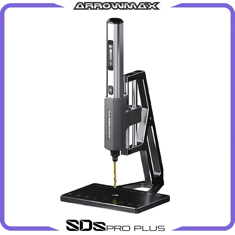 Arrowmax Trapano Elettrico Con Trapano Da Banco Smart Motion Control Utensile Rotante Foratura Di Precisione Per Artigianato Fai Da Te Sds Pro Plus