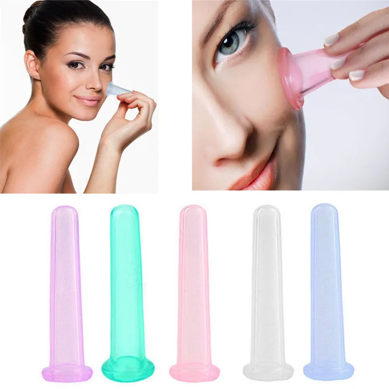 4Pcs Vacuum Cupping Cans For Massage Ventosa Celulitis Suction Cup Chinese Suction Cups Face Neck Massage Cans Anti Cellulite 4