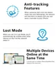 Mini Key Tracker Smart Air-tag Global Position Pet Cat Dog Anti-lost Item Locator Wallet For IOS Find My App 6