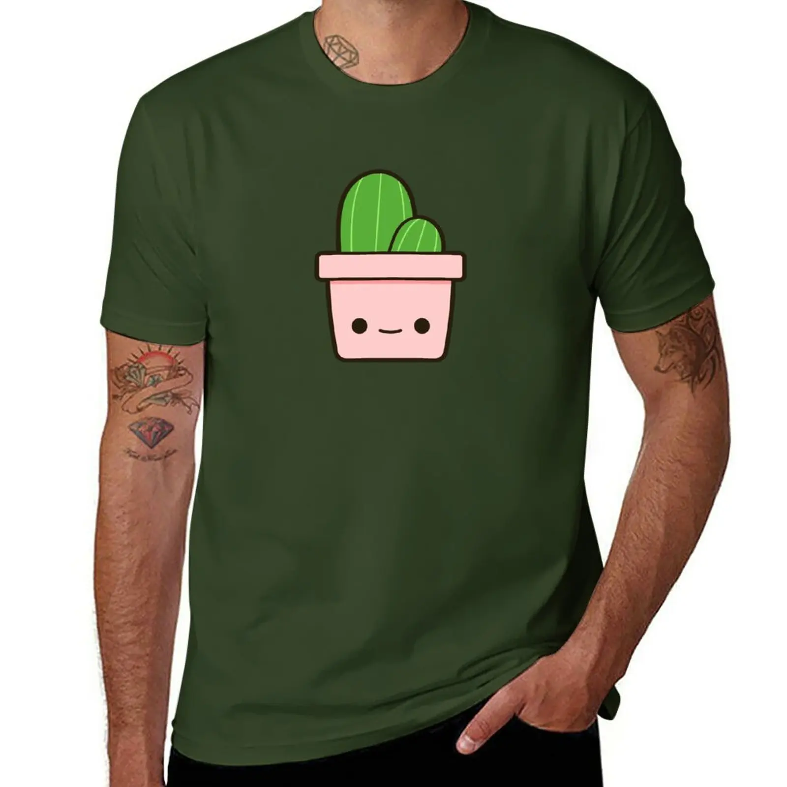 

New Cactus in cute pot T-Shirt oversized t shirt sublime t shirt T-shirt men