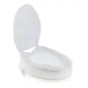 Durable Standard Potty Toilet Seat Riser Raised Elongated Elevators with Cover Easy Installation 1