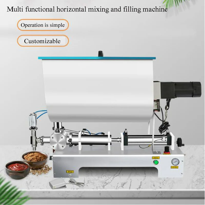 

PBOBP Horizontal Paste Mixing Filling Machine Paste Liquid Dual Use Hot Pepper Sauce Viscous Honey Sauce Filling Machine