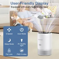 Pet Air Purifier for Home Allergies Pet Hair in Bedroom Covers Up to 360 ft² 3-in-1 Filter with HEPA Remove Dust Smoke Odor 4