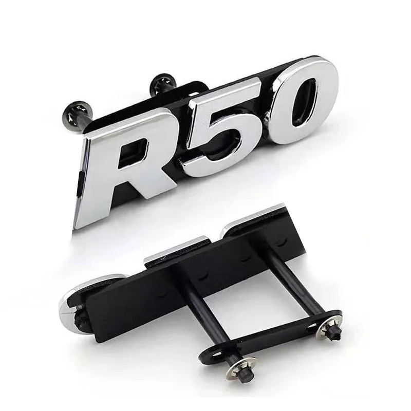 플라스틱 소재 크롬 색상 로고 R50 Touarey MK1 트렁크 배지 엠블럼