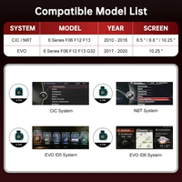 RoadTop Wireless CarPlay for BMW Series 6 F06 F12 F13 G32 2010-2020 with Android Auto Mirror Link AirPlay CarPlay Function - Image 2