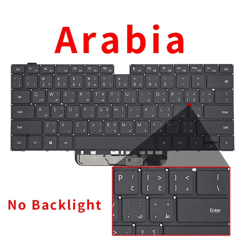 Russo us Teclado do Laptop Francês para Huawei Matebook D14 D15 Boh-wayq9r Boh-way9l Boh-wf9 Boh-way9p Magicbook 15 - Imagem 2