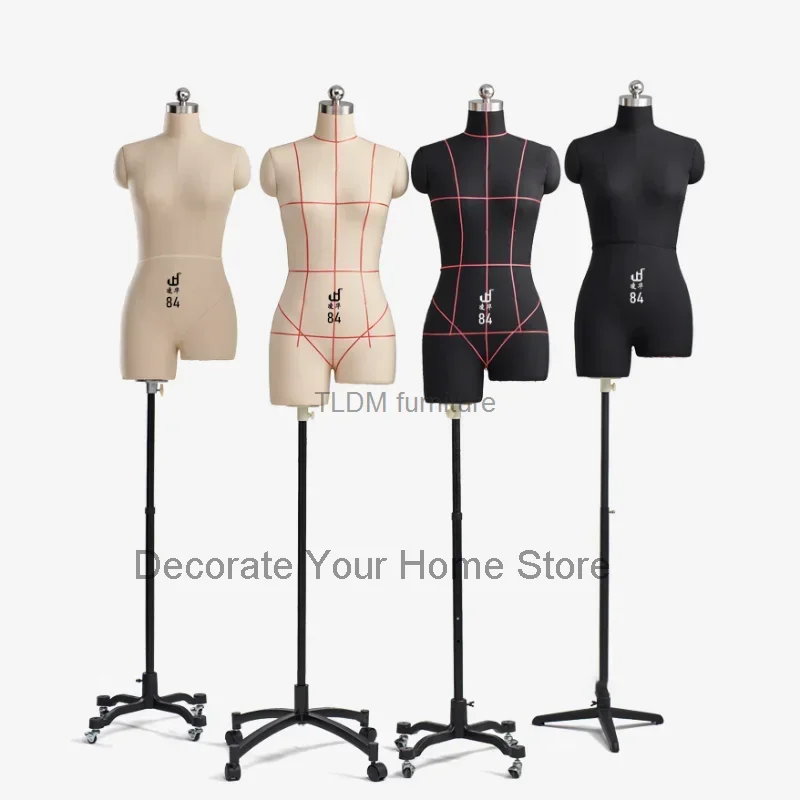 

Professional Mannequin for Women's Clothing Design Auxiliary Model Female Dressmaker Mannequins Bust Dress Form Stand Metal Base