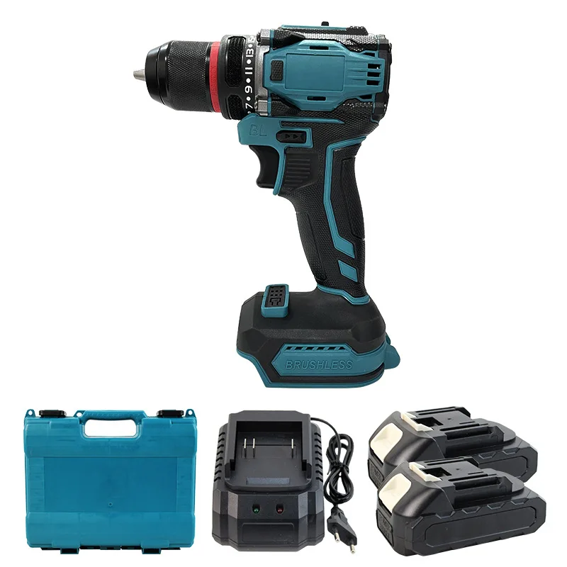 AcePower 10mm Electric Brushless Drill 2-Speed Cordless Drill Screwdriver 60-100Nm Torque Power Tools For Makita 18V Battery 6