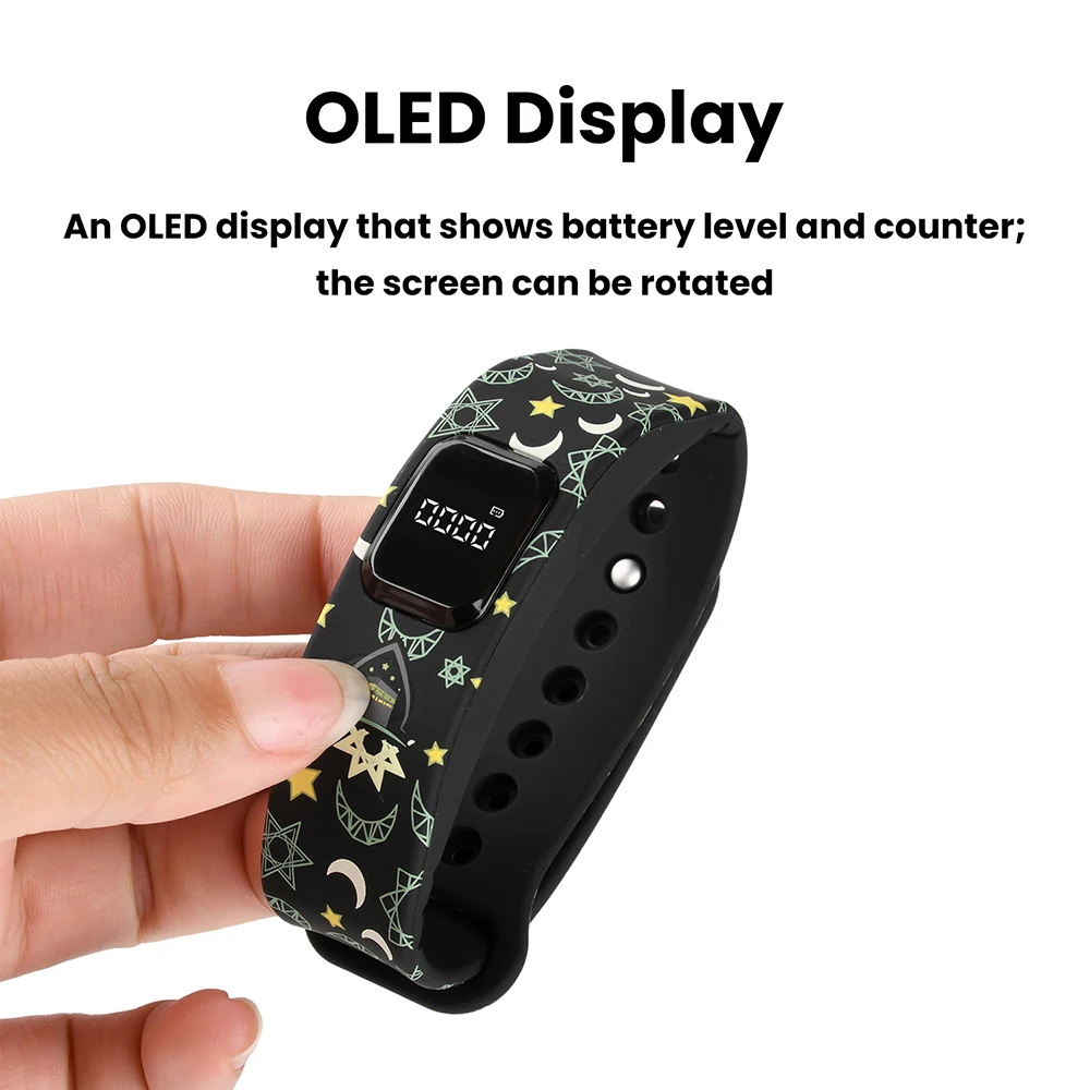 Contatore Smart APP Watch: Contatore Portatile a LED a 5 Cifre, DC 5V, con Funzione di Promemoria Orario, Indossabile, Contatore per Orologi - immagine 2