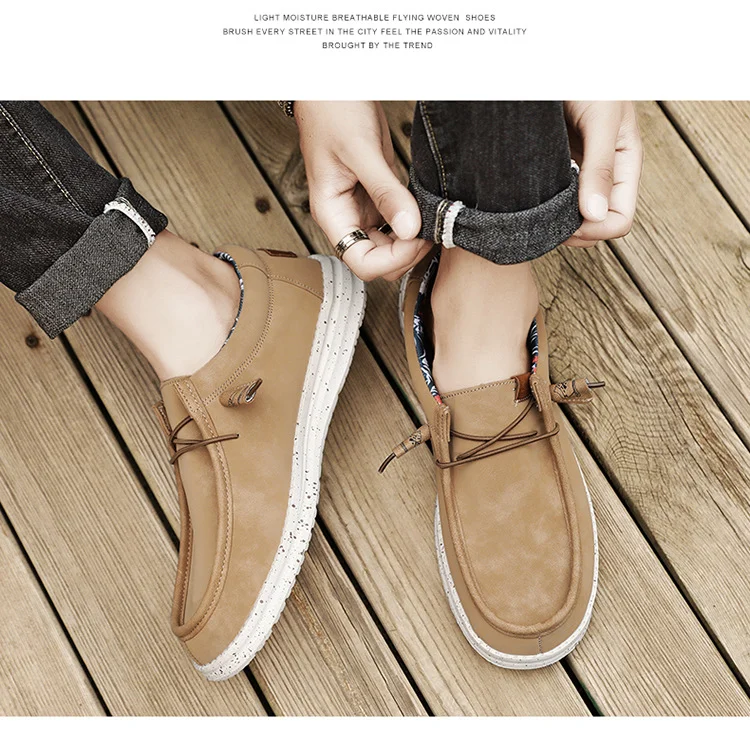 Marke Frühling Sommer Mokassins Männer Halbschuhe Hochwertige echte Lederschuhe Männer Wohnungen Leichte Fahrschuhe_voghion.com