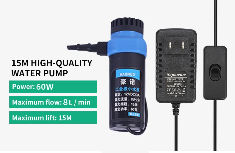 Mini bomba de água submersível de alta