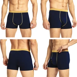 Men's Boxer Cotton Boxers Letters Underpants Male Stretch Shorts Boys Underwear Breathable Lingerie Men Comfortable Boxer Tangas