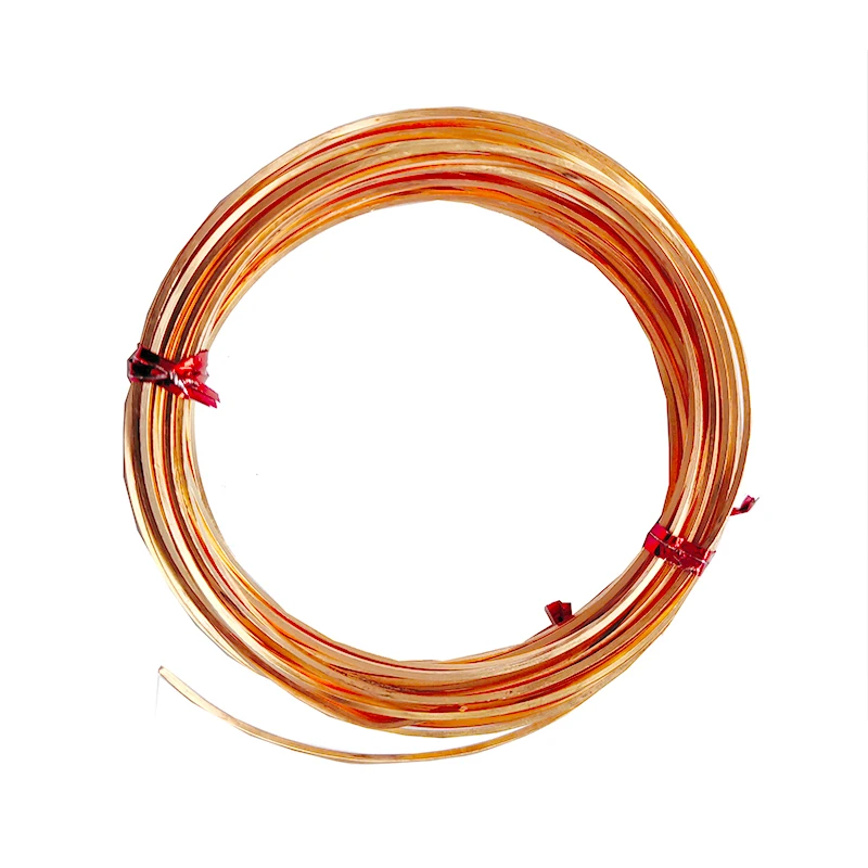 사각형 구리 와이어 환경 보호 틴셀 구리 플랫 와이어, 쥬얼리 제작, DIY 액세서리, 0.6mm, 0.8mm, 1mm