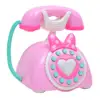 Plastic Electronic Vintage Telephone Landline Kids Pretend Play Early Educational Toy Birthday Gift 3